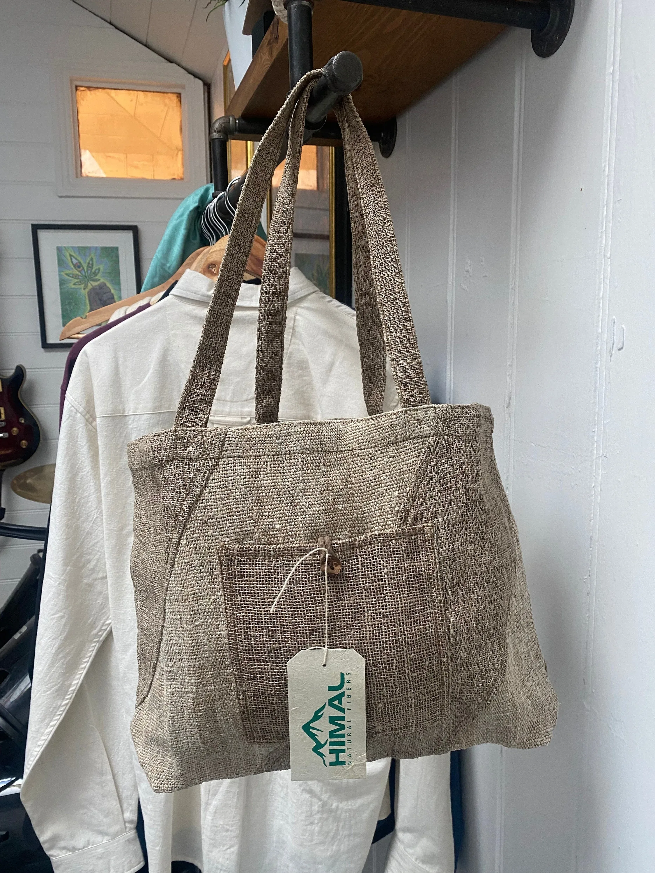 Organic Hemp & Nettle Beach Bag - Made in Nepal