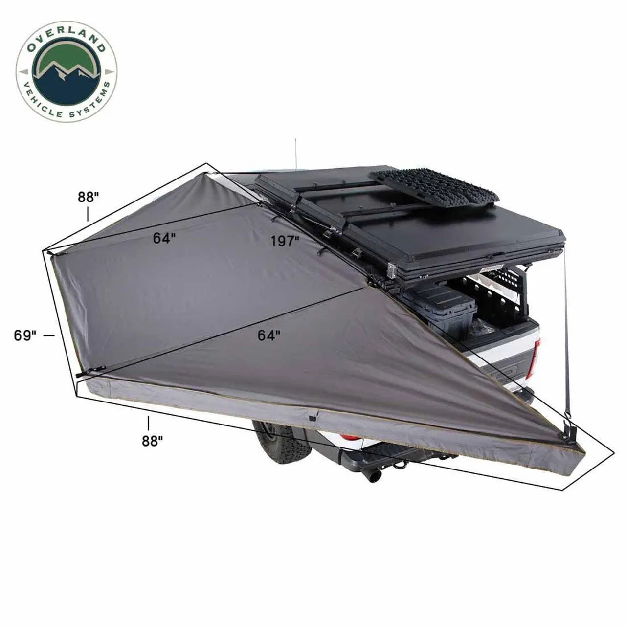 Overland Vehicle Systems Nomadic 180 LTE 180 Degree Awning