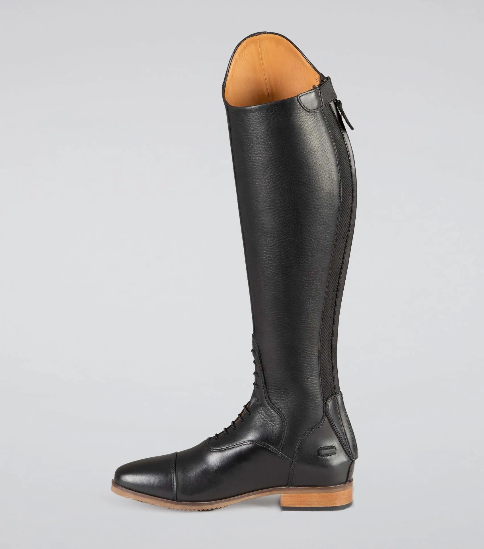 Passaggio Ladies Leather Field Tall Riding Boot Black (Wide Calf)