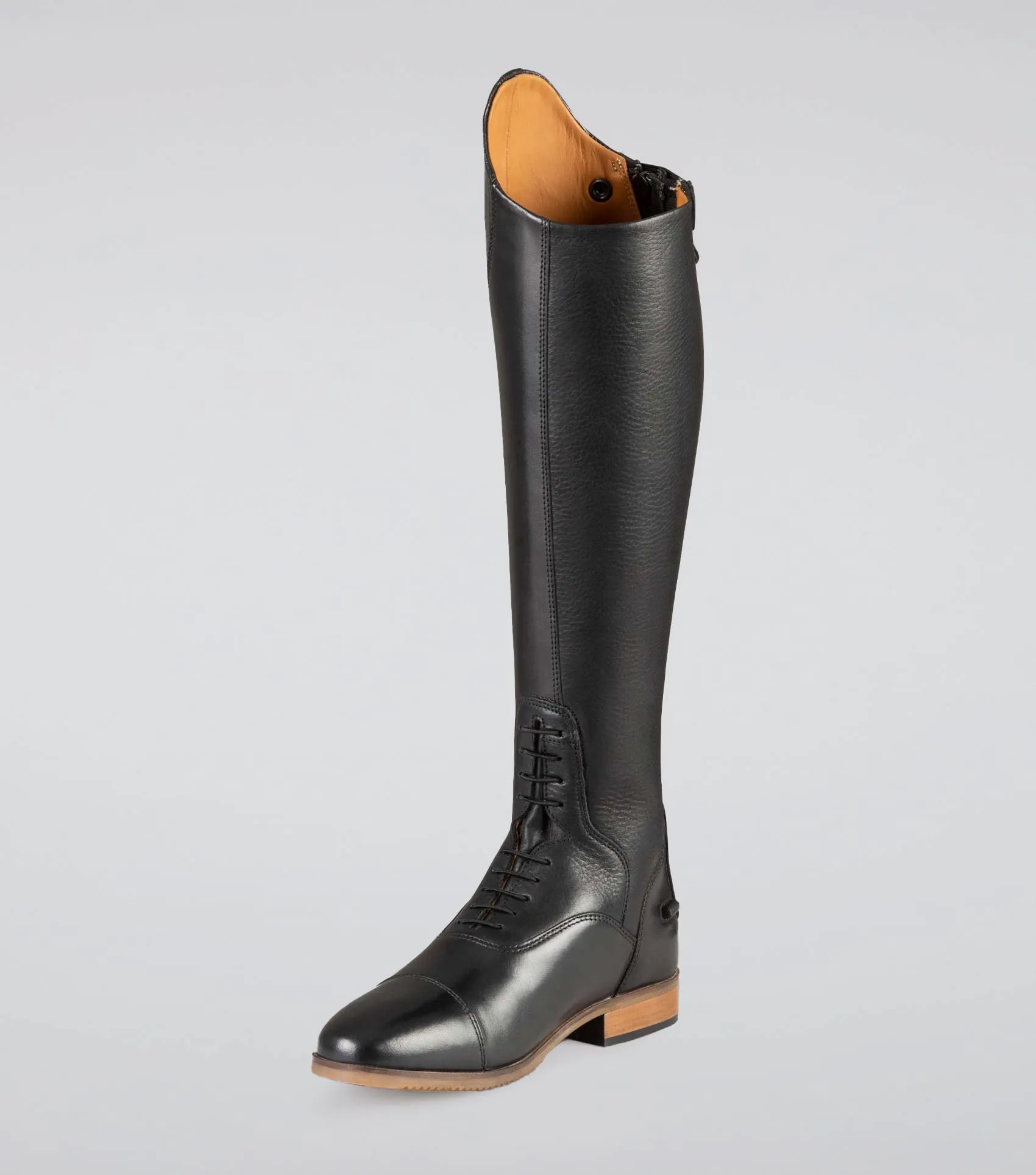 Passaggio Ladies Leather Field Tall Riding Boot Black (Wide Calf)