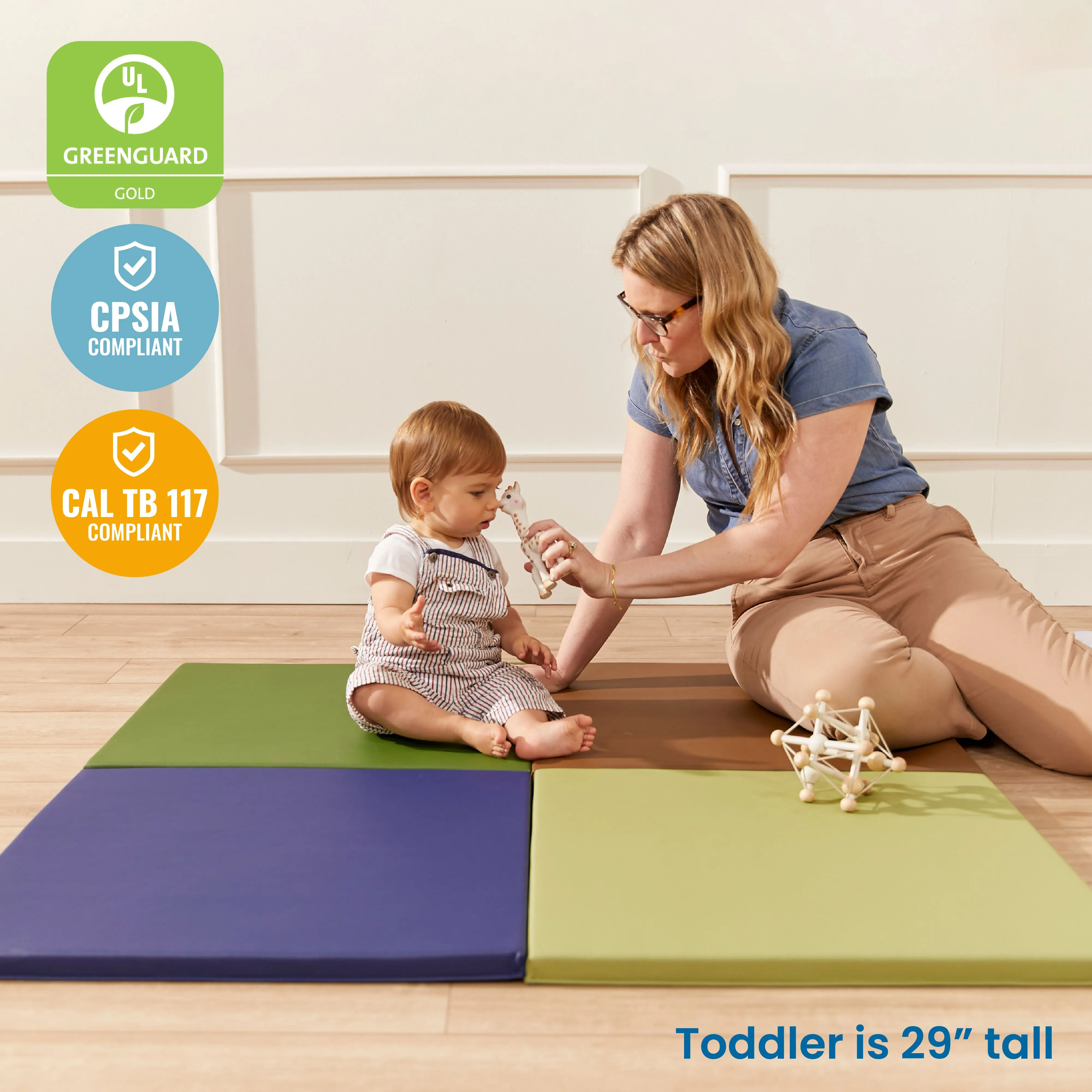 Play Patch Activity Mat and Toy Bins, Beginner Playset, 6-Piece