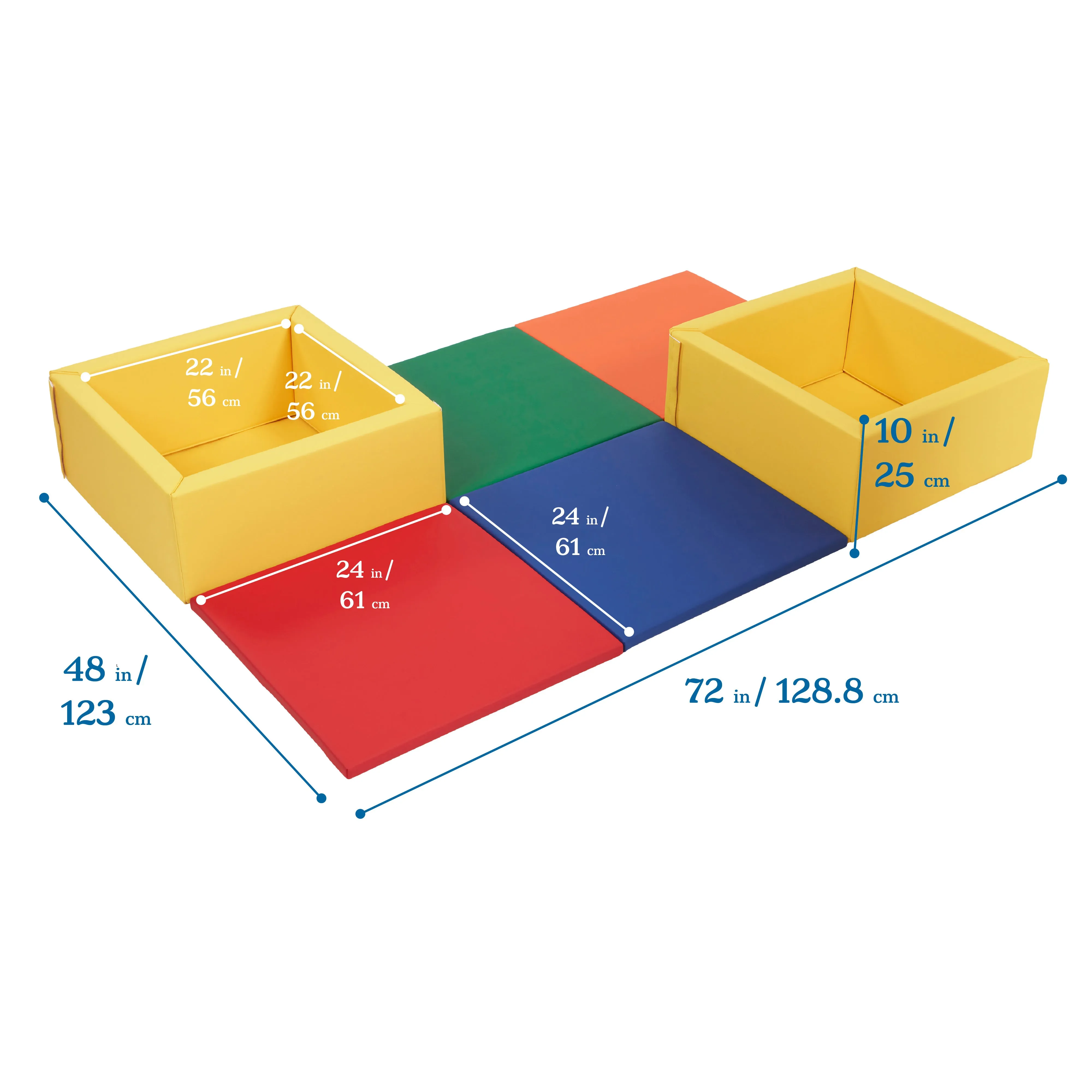 Play Patch Activity Mat and Toy Bins, Beginner Playset, 6-Piece