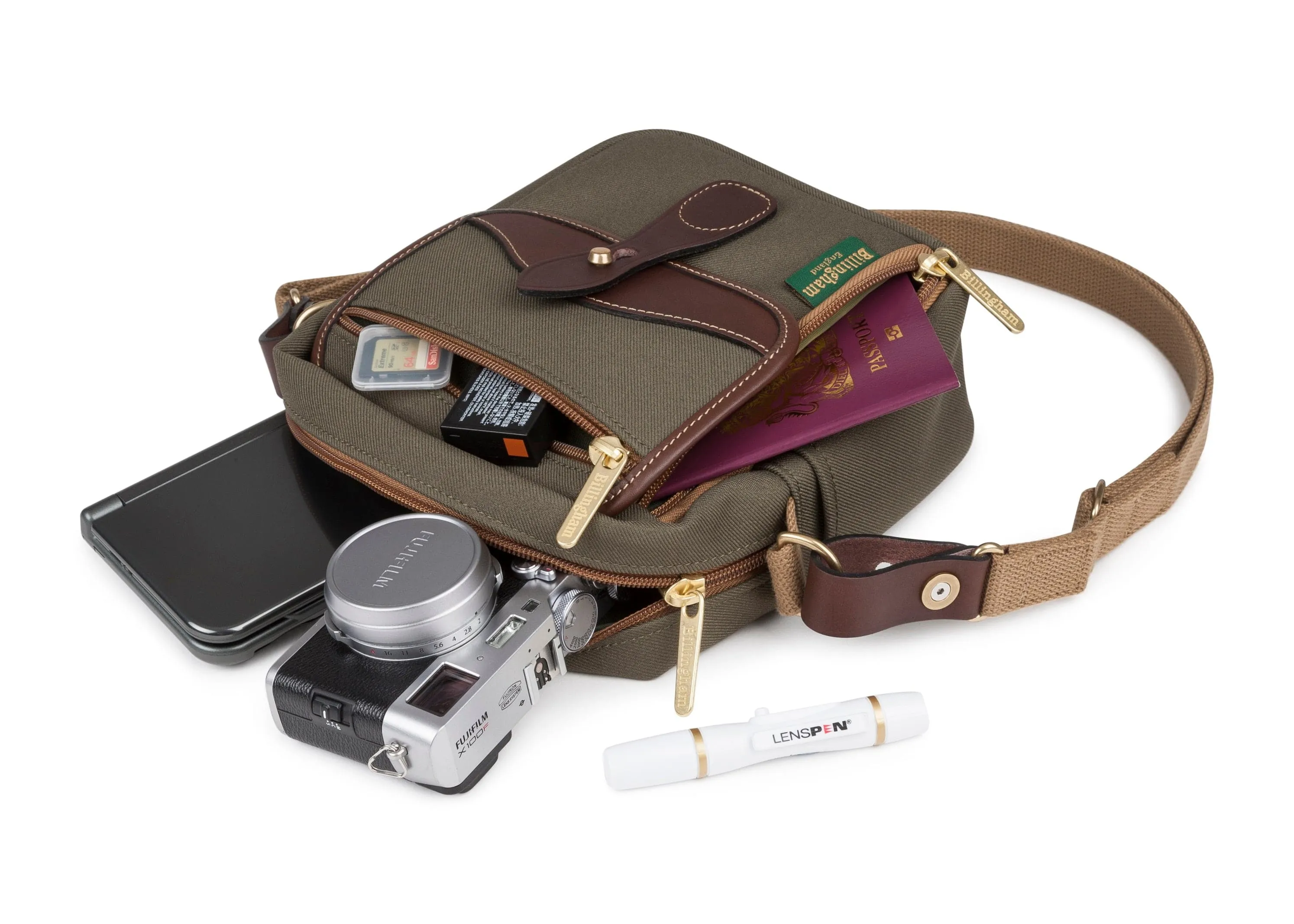 Pola Stowaway - Sage FibreNyte / Chocolate Leather