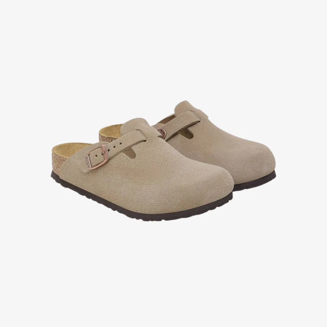 preschool birkenstock boston kids bs (taupe)