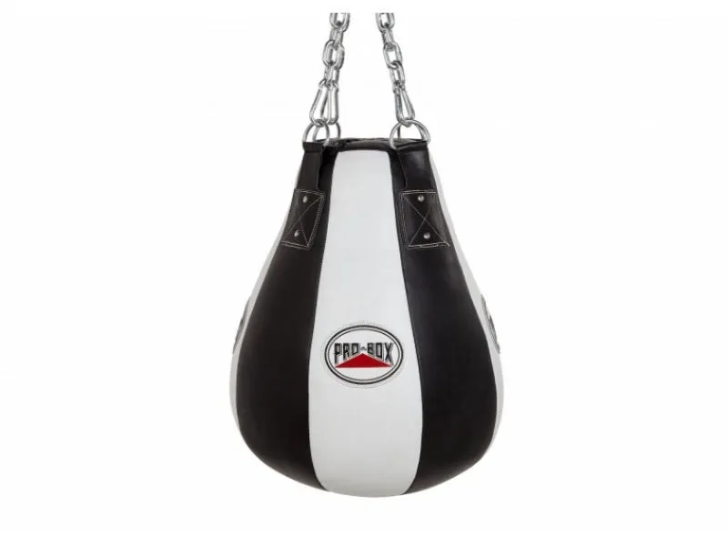 Pro Box Black-White Leather Heavy Maize Bag