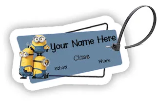 ""Minions" School labels packs