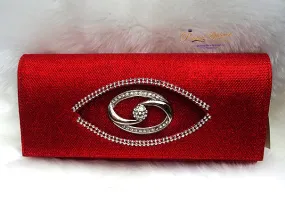 Red Clutch Party Evening Cocktail Purse