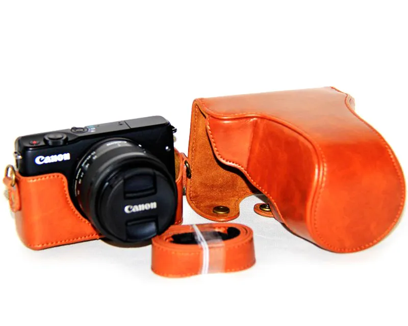 Retro Canon EOS M10 Leather Camera Case