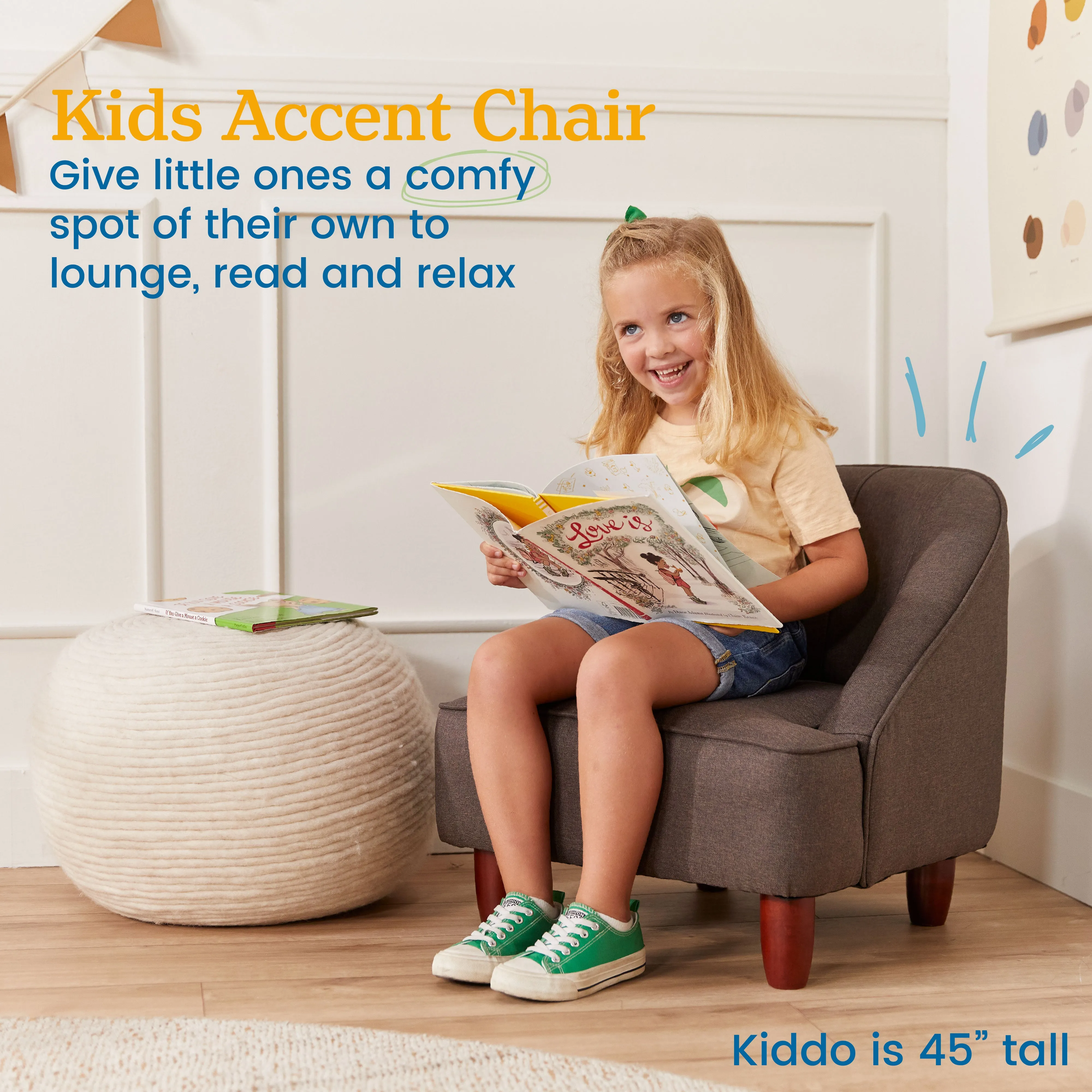 Rhiley Accent Chair, Kids Furniture