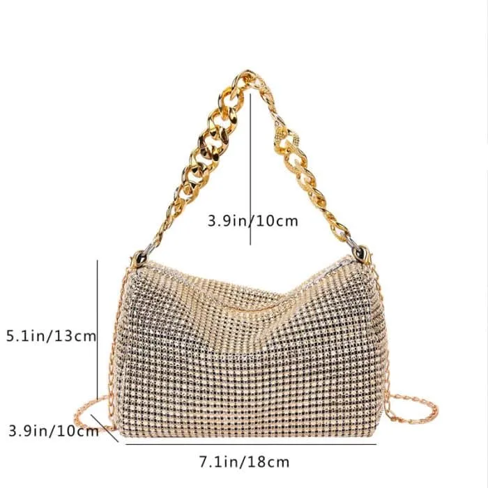 Rhinestone Decor Square Bag – Ladies Bags, Totes & Crossbody Bags