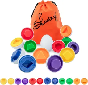 Shapes Matching Egg Toy 6 pc Set