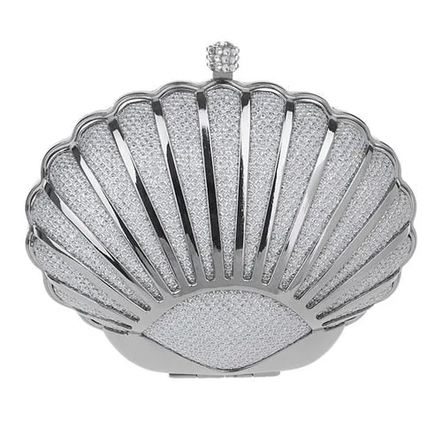 Shell Design Diamonds Day Clutch