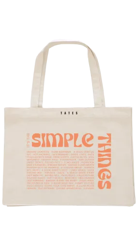 Shopping bag mit "Simple things" Motiv