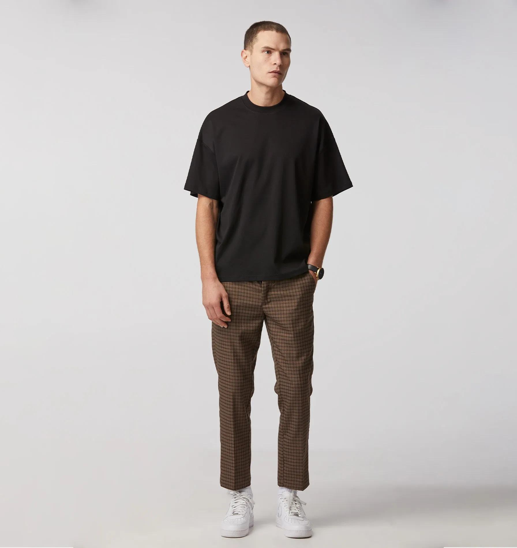 Slim Kobe Pant - Regular - Mocha Check