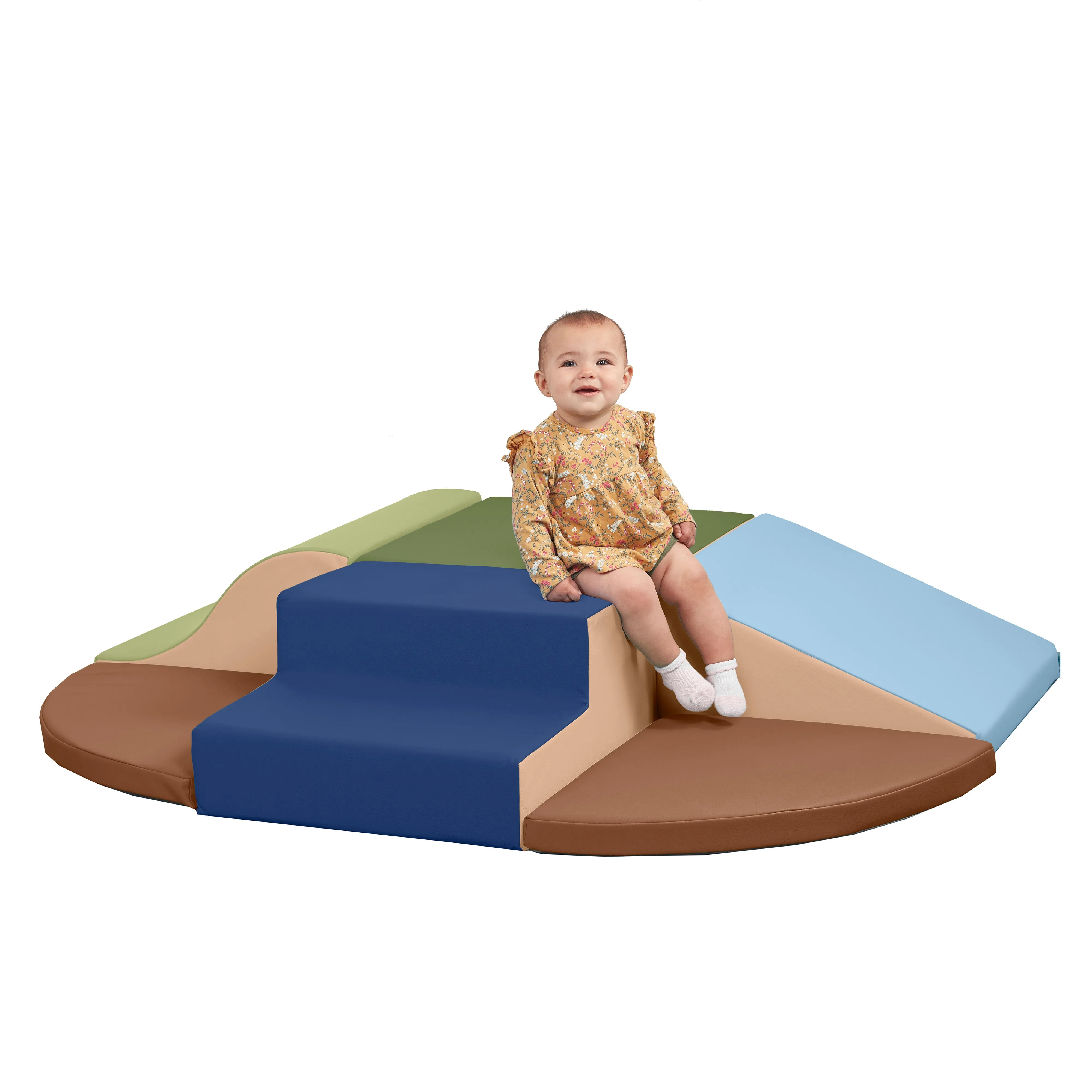 SoftZone Little Me Wall Climb and Slide, Beginner Playset, 6-Piece