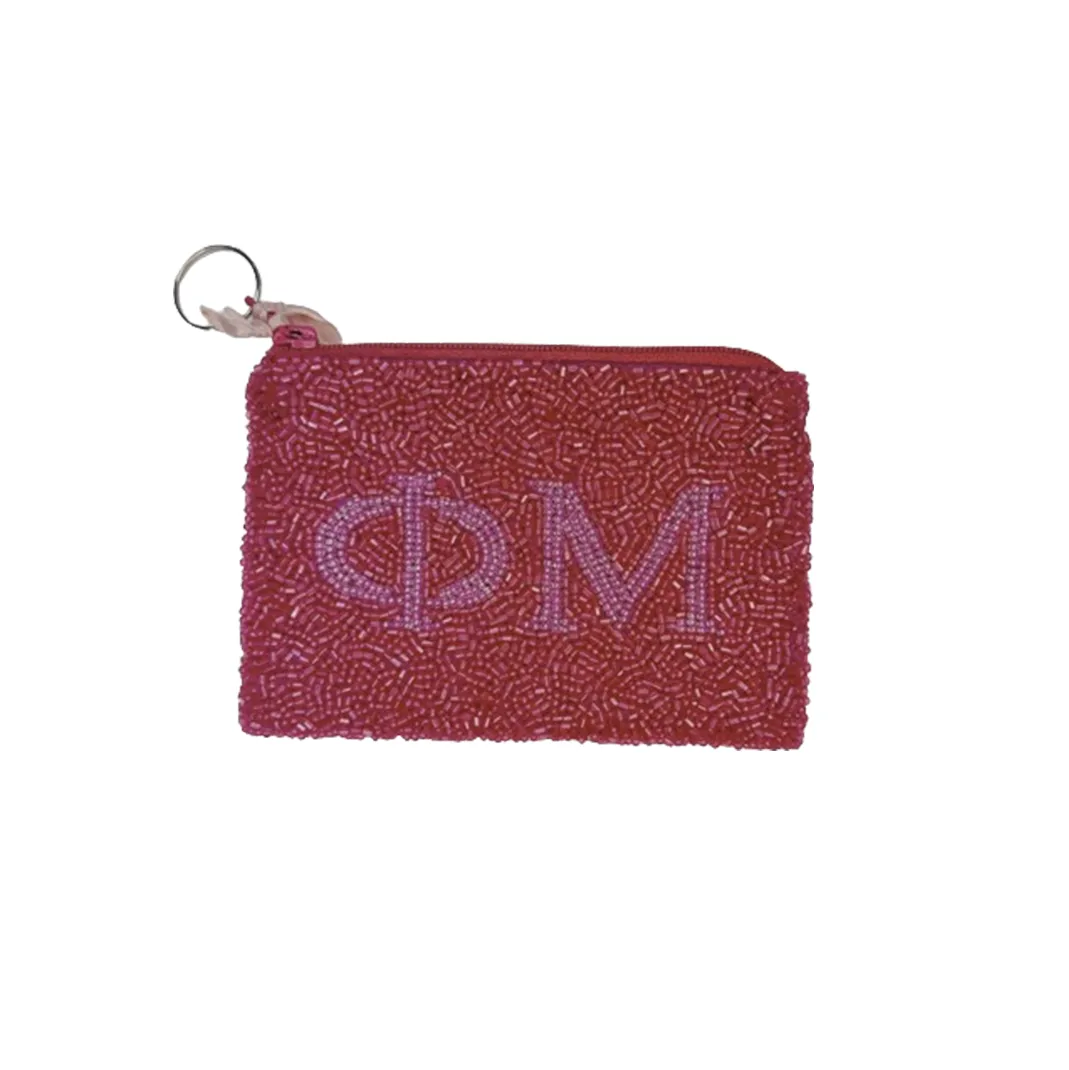 Sorority Beaded Coin Purse