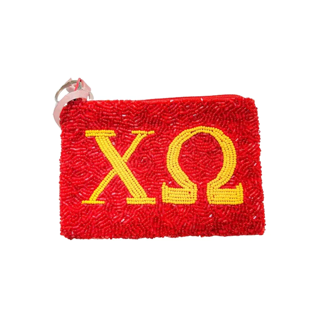 Sorority Beaded Coin Purse