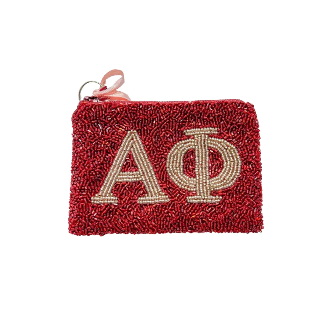 Sorority Beaded Coin Purse