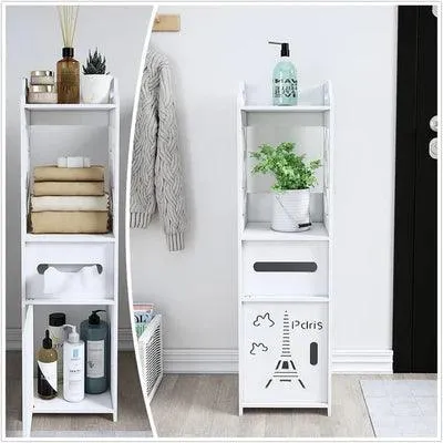 Spakoo Paris Bathroom Cabinet Stand Organizer Rack