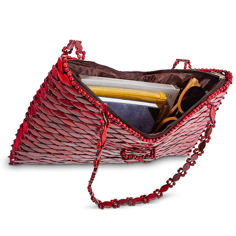 St. Lucia Shoulder Bag - Red Wine