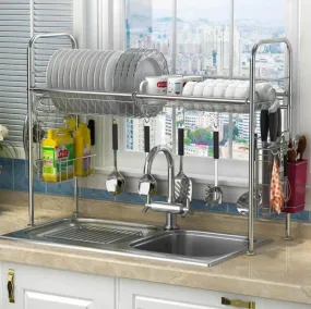 Stainless Steel Dish Rack Organizer