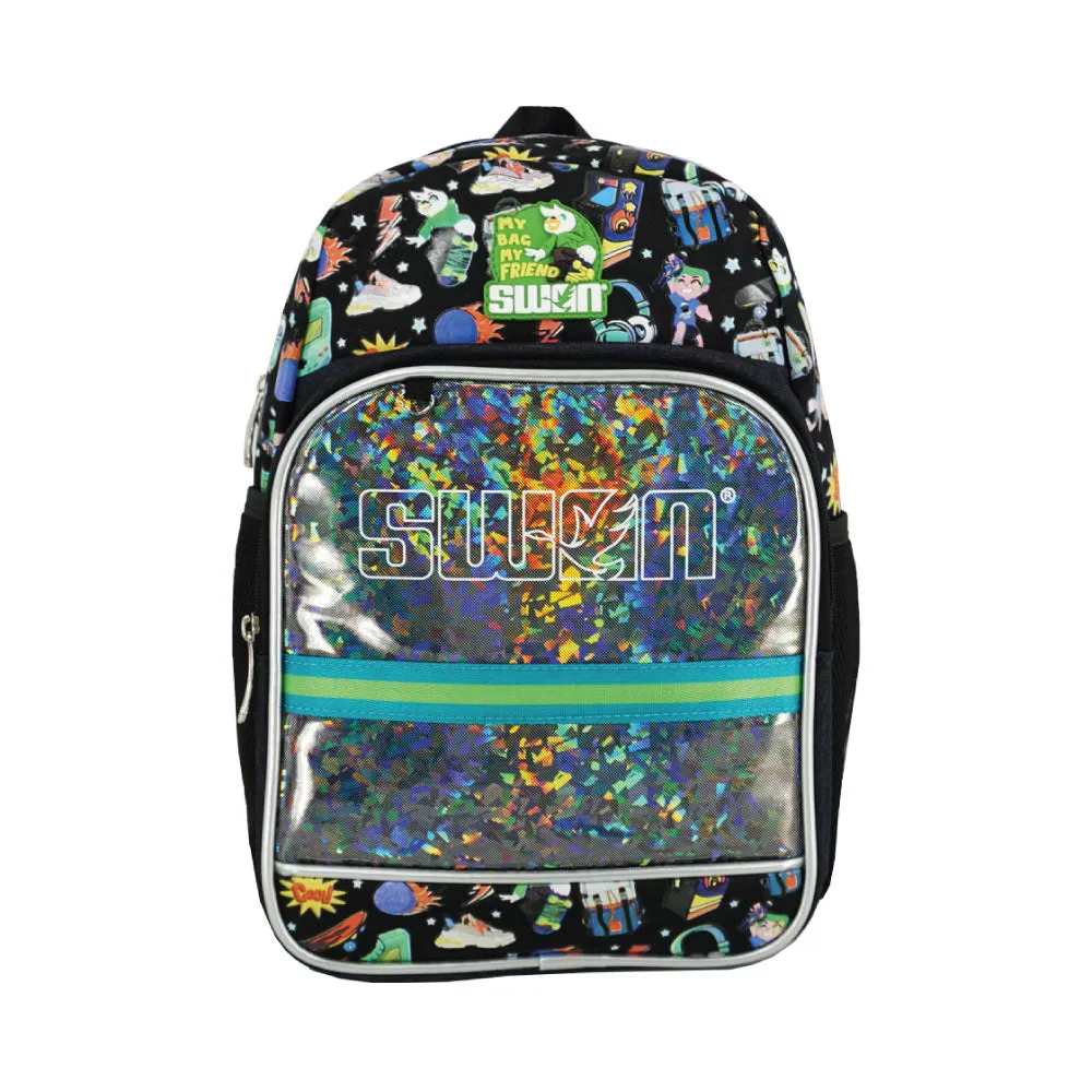 SWAN SMILE POP UP SCHOOL BAG (M)