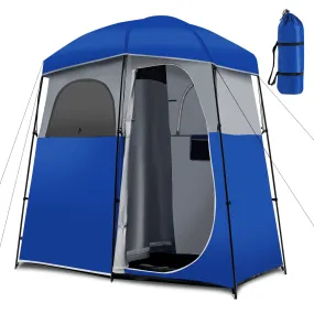 Tangkula Double-Room Shower Tent, Oversize Space Privacy Tent