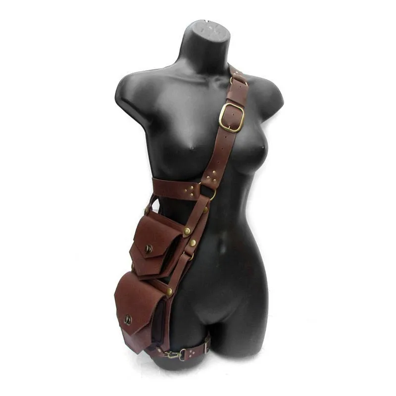 TEEK - Handmade Double Satchel Leg Bag