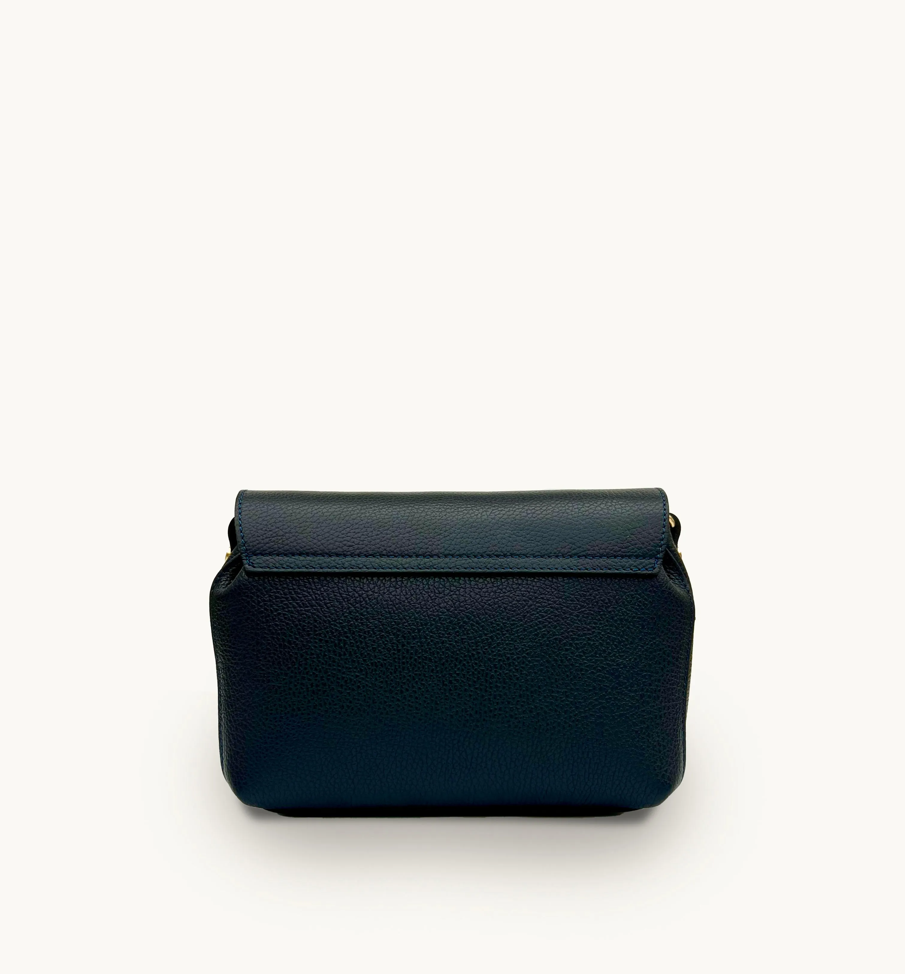 The Maddie Midi Navy Leather Bag