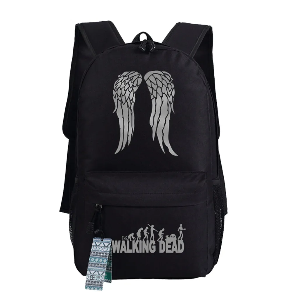 The Walking Dead Daryl Dixon Wings Backpack School Bag