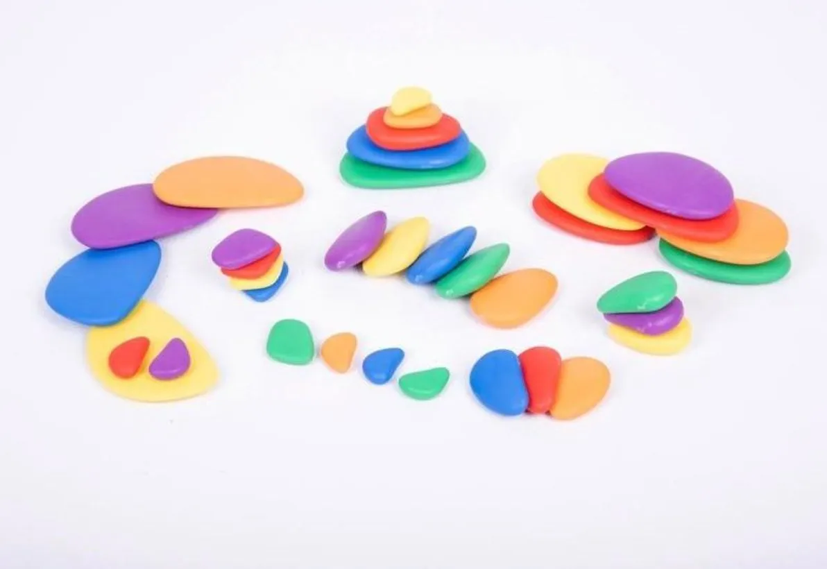 Tickit Rainbow Pebbles  (Bag of 16)