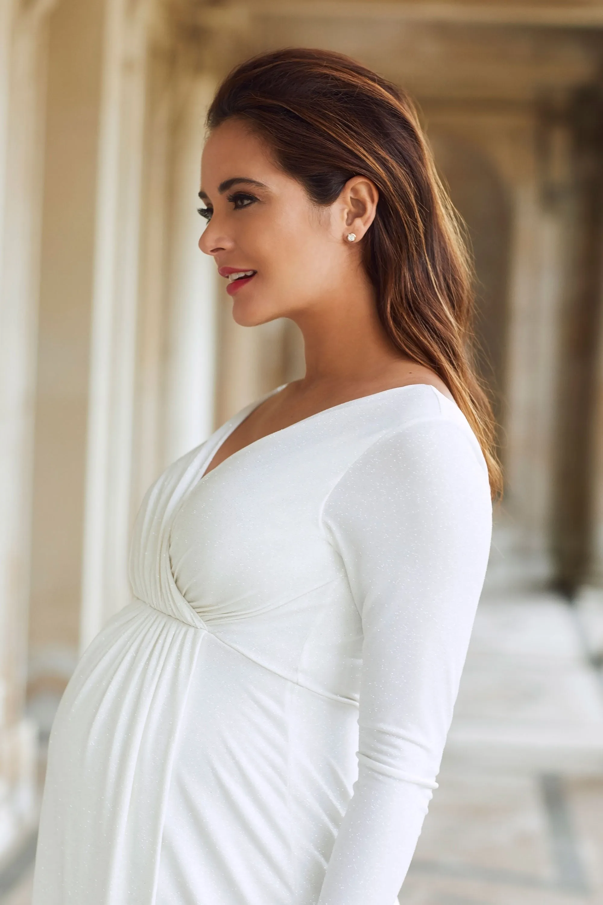 Tiffany Rose Isabella  Bridal Maternity & Nursing Gown in Ivory