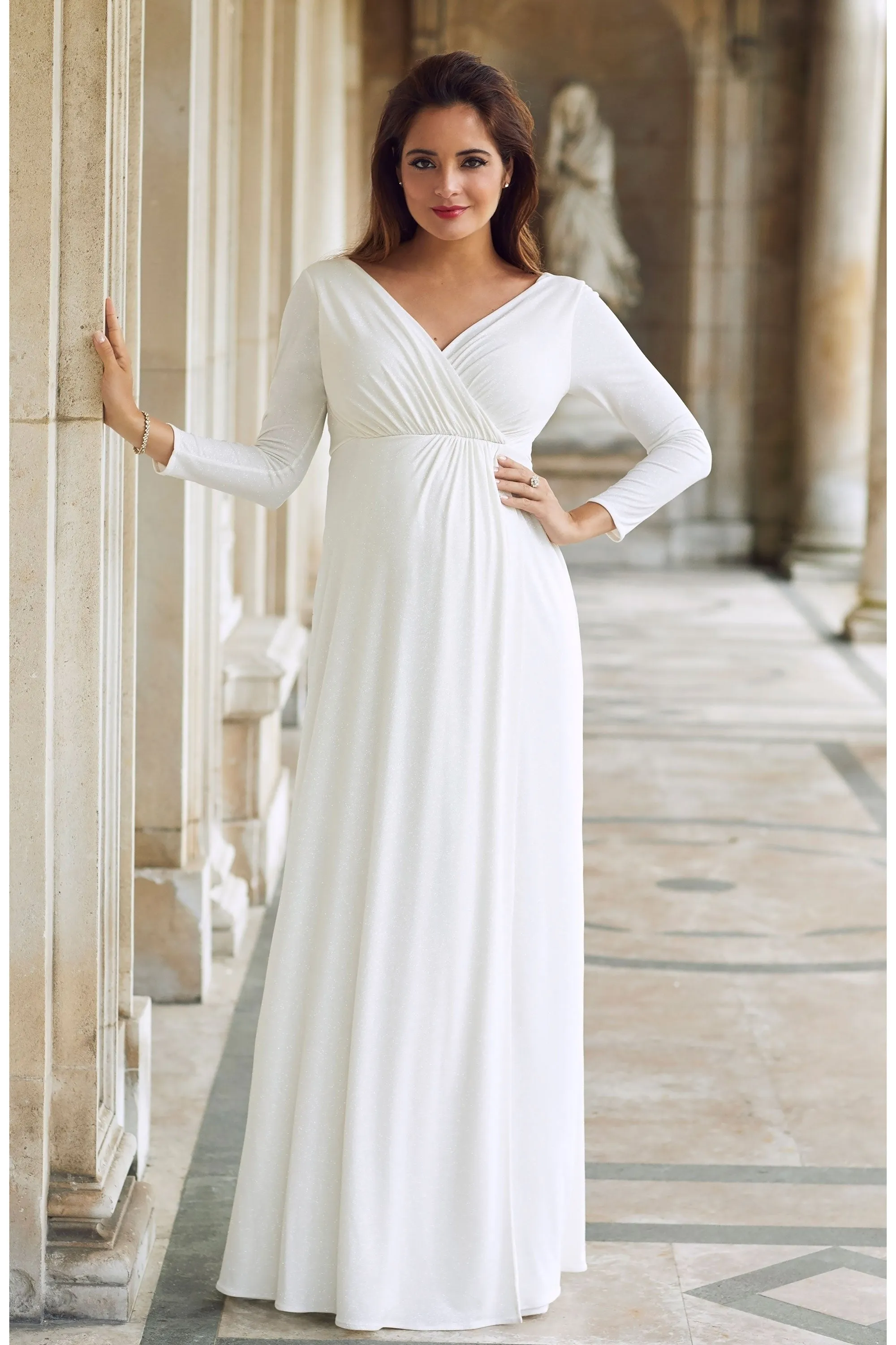 Tiffany Rose Isabella  Bridal Maternity & Nursing Gown in Ivory