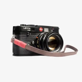 Tokyo #202 - Brown & Red leather camera strap