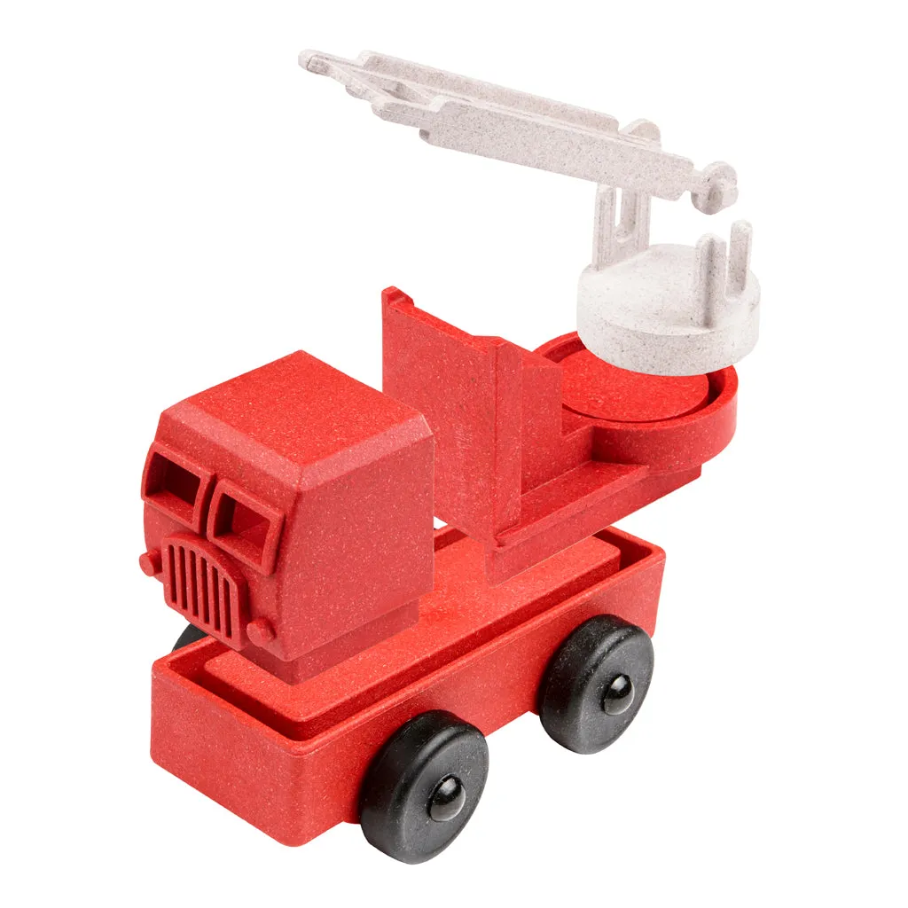 Toy Truck Play Set - 2 Pack of Recycling & Fire Truck Toys