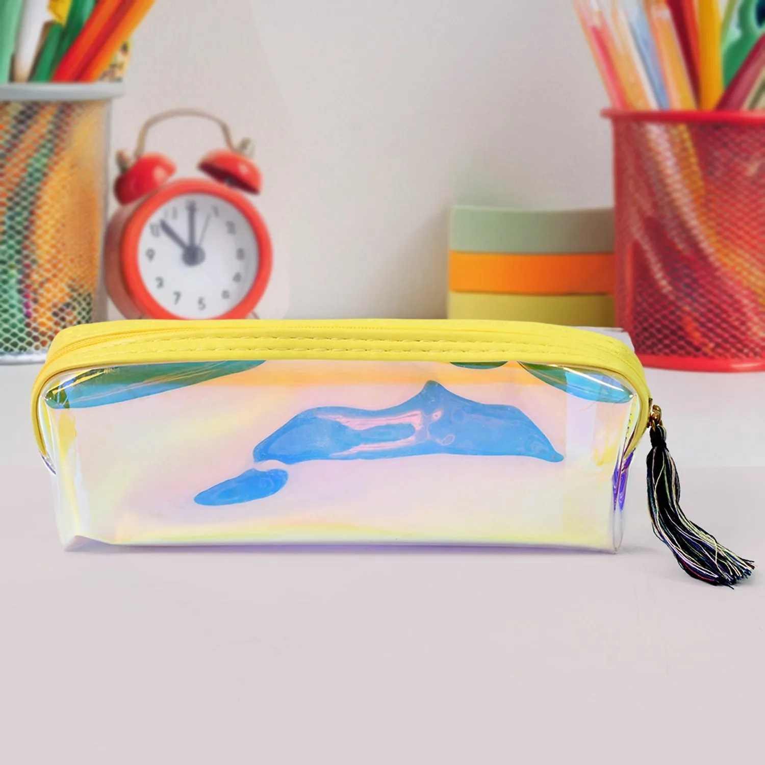 Transparent Pencil Pouch / Case PVC Waterproof Pen Bag (1 Pc)