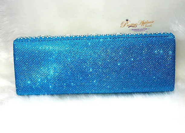 Turquiose Blue Red Clutch Party Evening Cocktail Purse