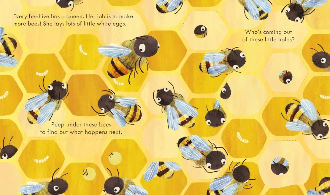 Usborne Peep Inside: a Beehive | Board Book