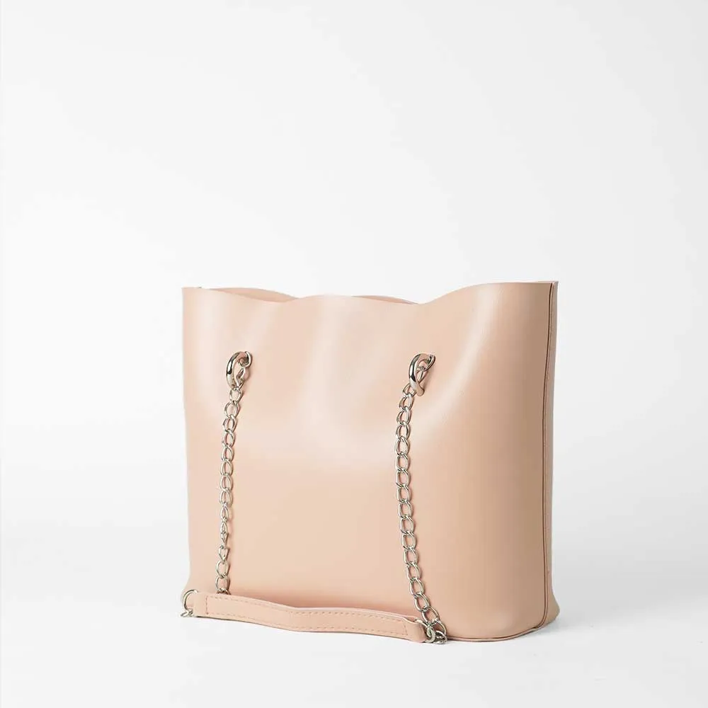 Verona Tote Bag Peach