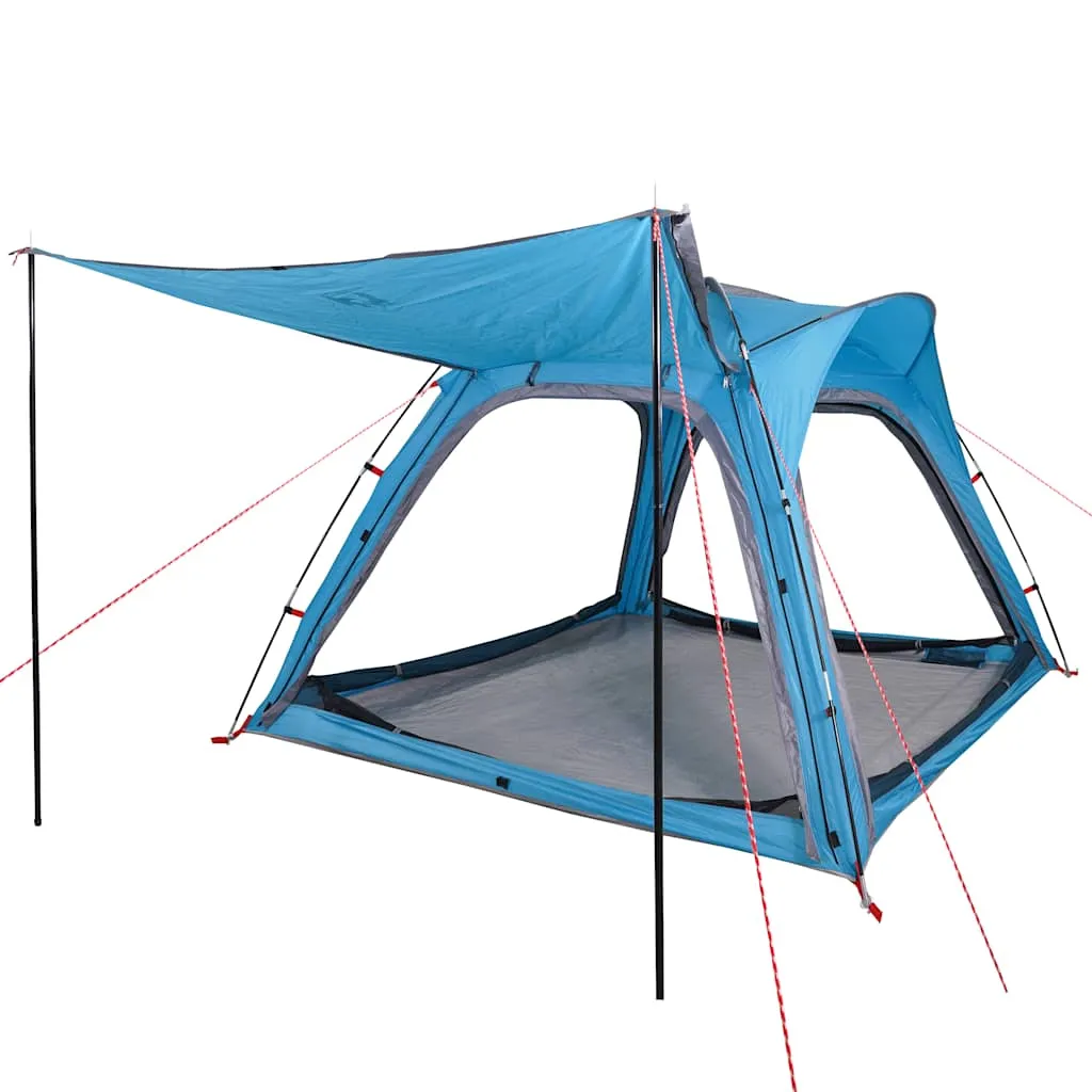 vidaXL Camping Tent 4-Person Blue Quick Release Waterproof