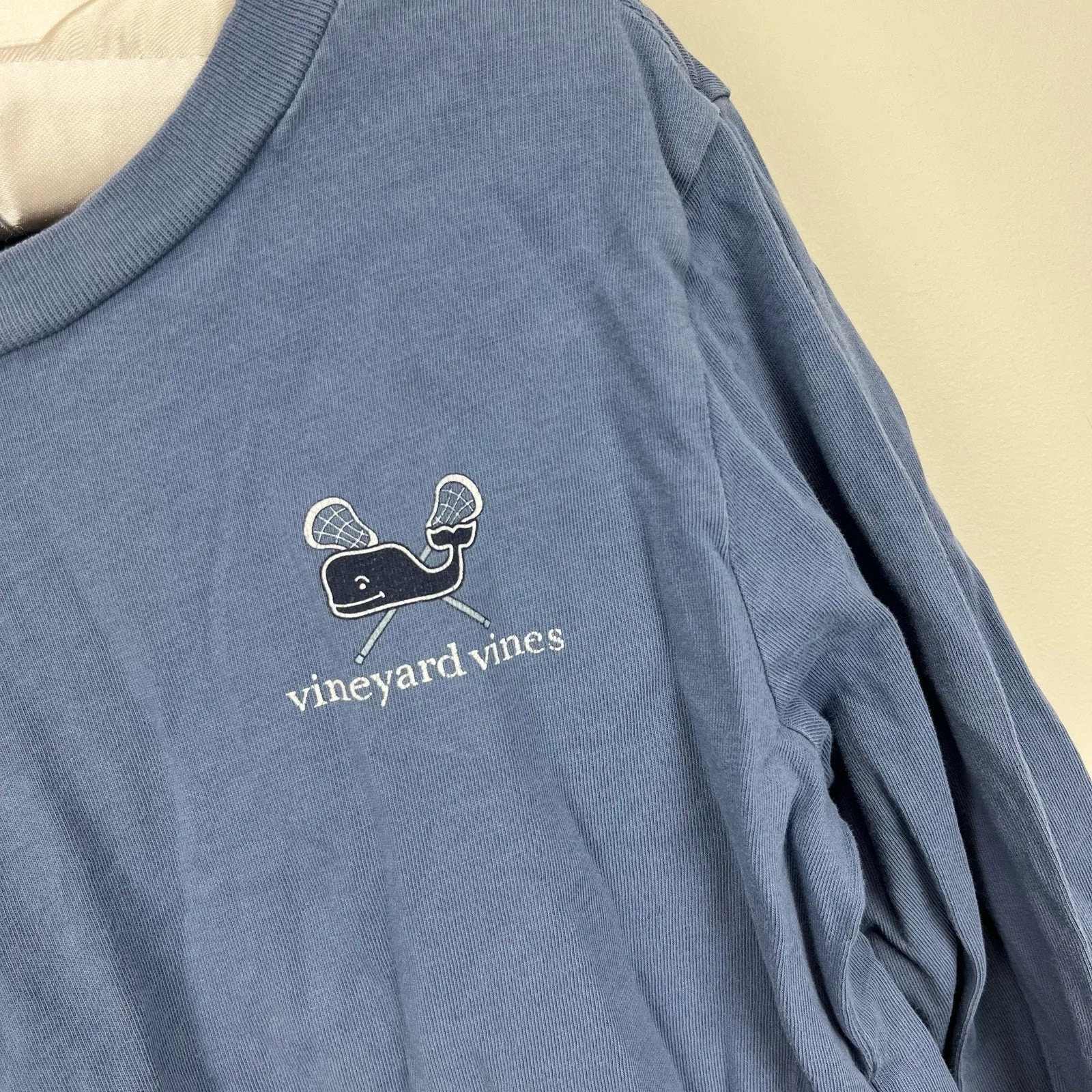 Vineyard Vines Long Sleeve Blue Lax Whale Tee 5T