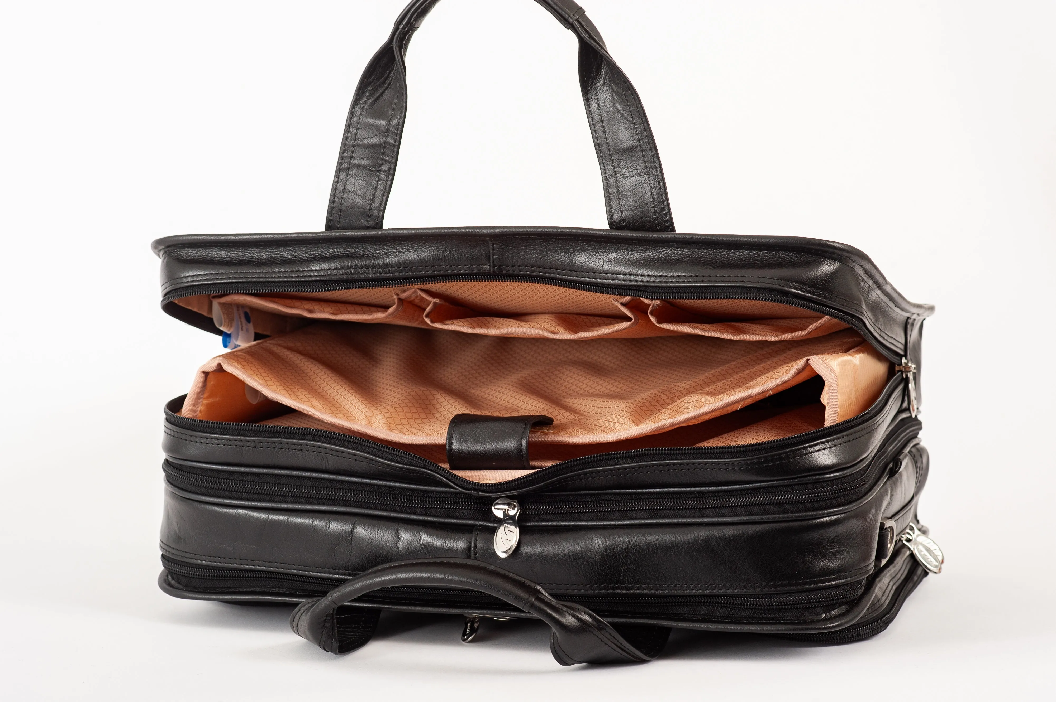 WALTON | 17” Leather Expandable Laptop Briefcase