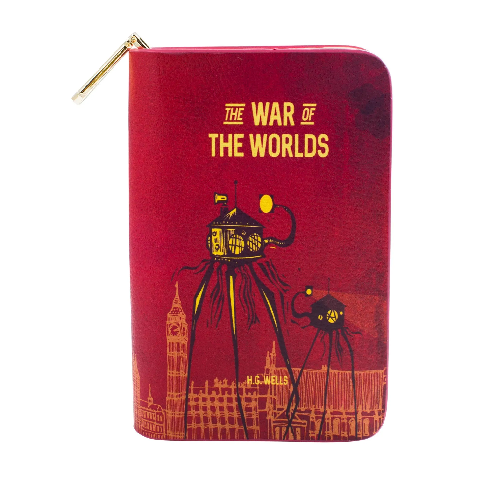 War of The Worlds Book Zip Around Purse