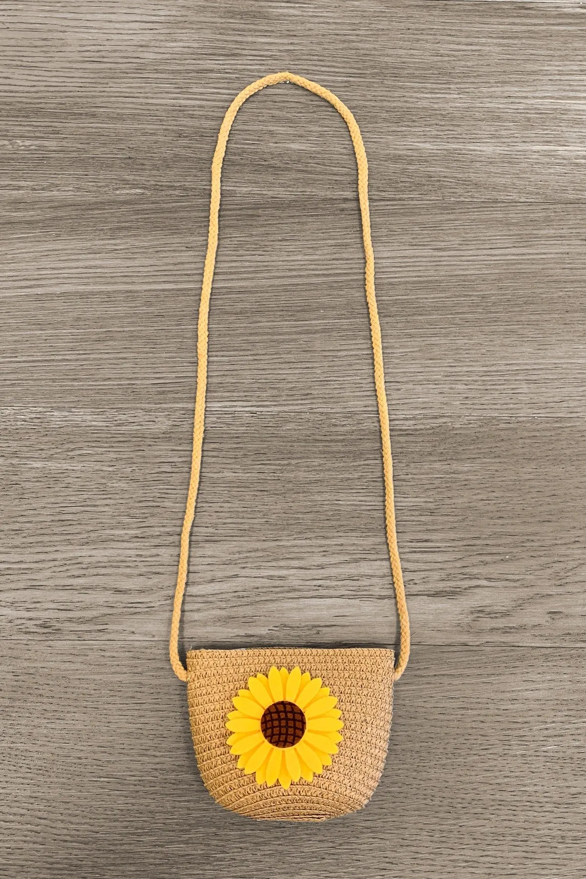 Woven Flower Crossbody Purse